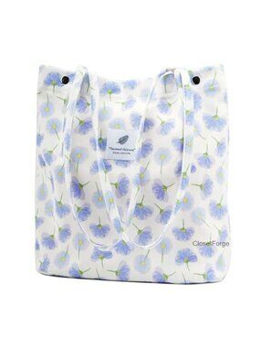 Corduroy Tote Bag Cute Shoulder Bag with Inner Pocket Work Beach Travel